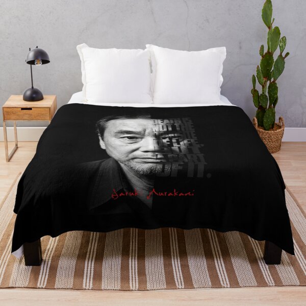 Item preview, Haruki Murakami Split Face Quote Poster designed and sold by Enea Kelo.