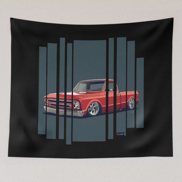 Item preview, Chevrole C10 1967 Chevy C10, lowered stance, chrome trim, old-school garage vibe The classic C10 7 designed and sold by Neon G.