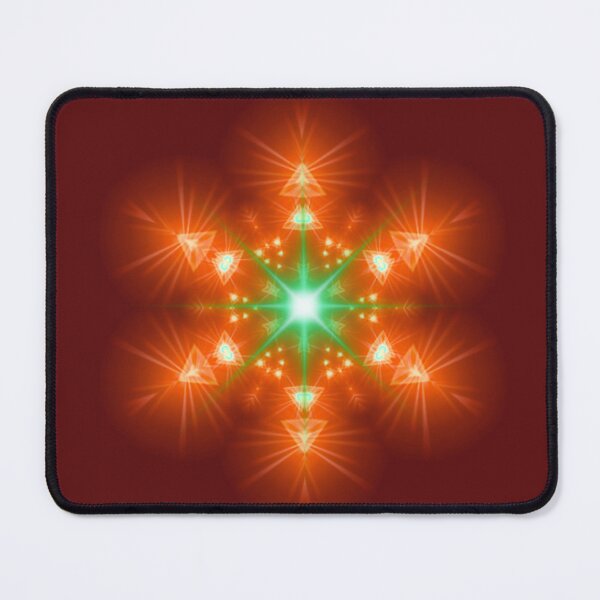 Item preview, Neon Emerald Starburst - Radiant Green and Pink Cosmic Light designed and sold by SolutionsArt.