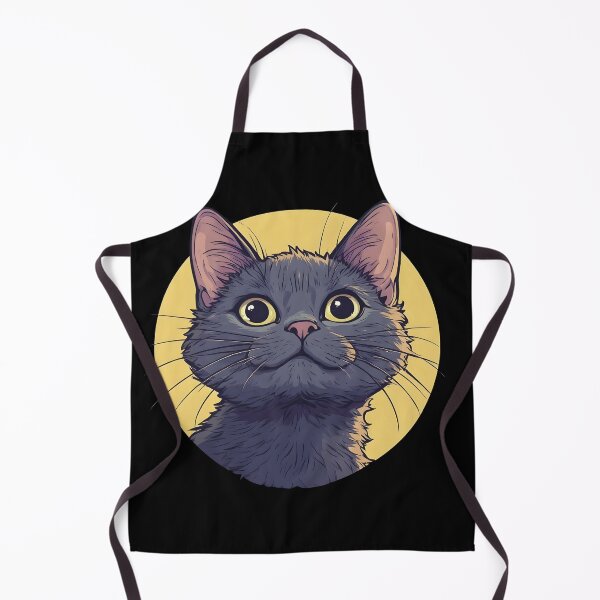 Item preview, Cute Russian Blue Cat Golden Circle Portrait designed and sold by Karolina’s Cozy Creations.