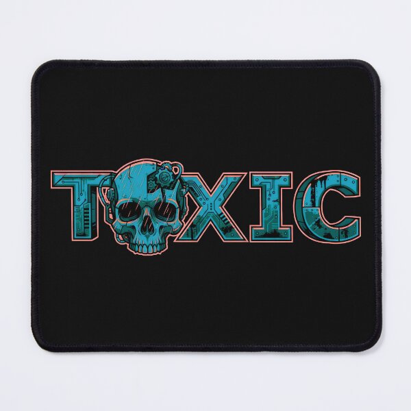 Item preview, Toxic Cyborg Skull Industrial Grunge Mecha Typography 2026 designed and sold by MarCinu Art.