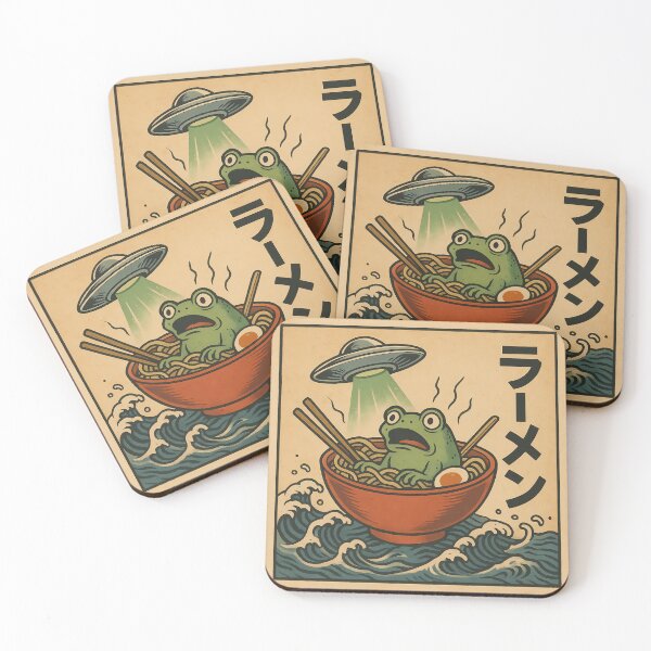 Item preview, UFO Ramen Frog designed and sold by ZBIFBOUETLA.