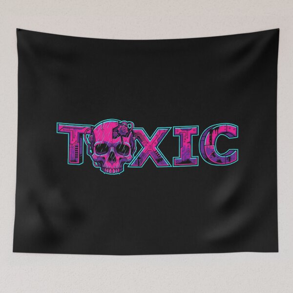 Item preview, Toxic Cyberpunk Skull Industrial Glitch 2026 designed and sold by MarCinu Art.