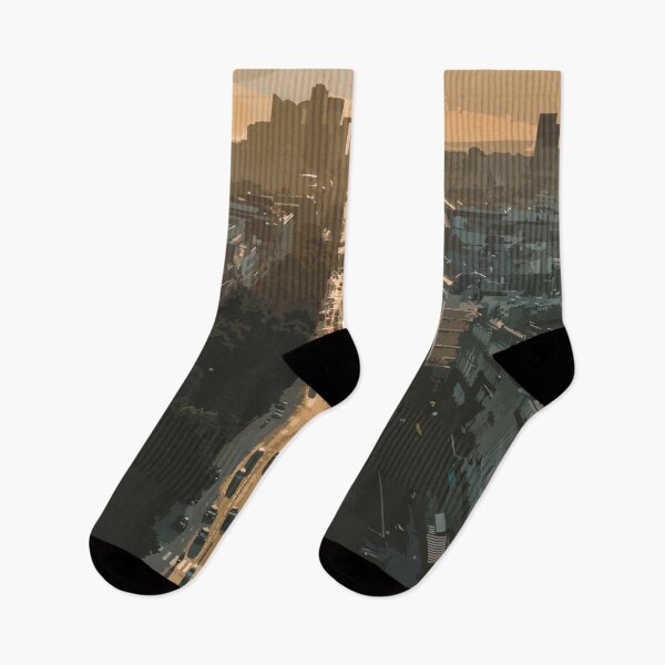 Item preview, Sunset City Boulevard with Skyline View designed and sold by Arturo Daniel Garcia Palomo.