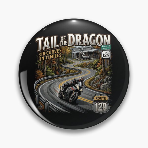 Item preview, Tail of the Dragon America Road Trip Illustration designed and sold by enzoade.