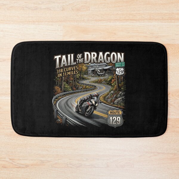Item preview, Tail of the Dragon America Road Trip Illustration designed and sold by enzoade.