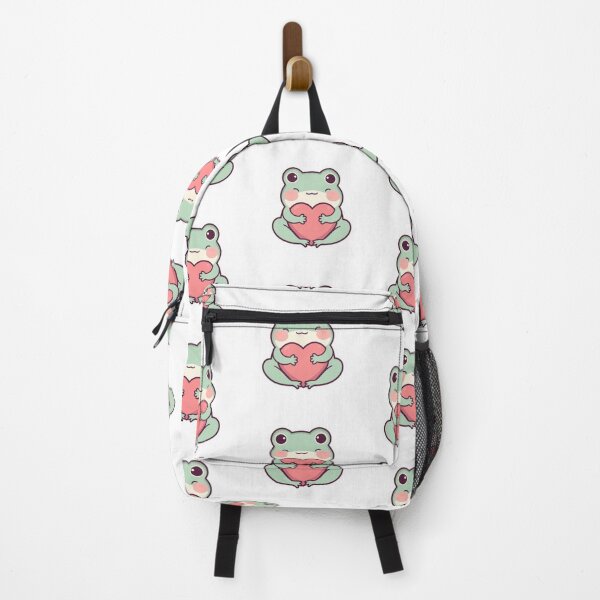 Item preview, Frog Hugging Heart Kawaii Pastel designed and sold by PastelPaws Atelier.