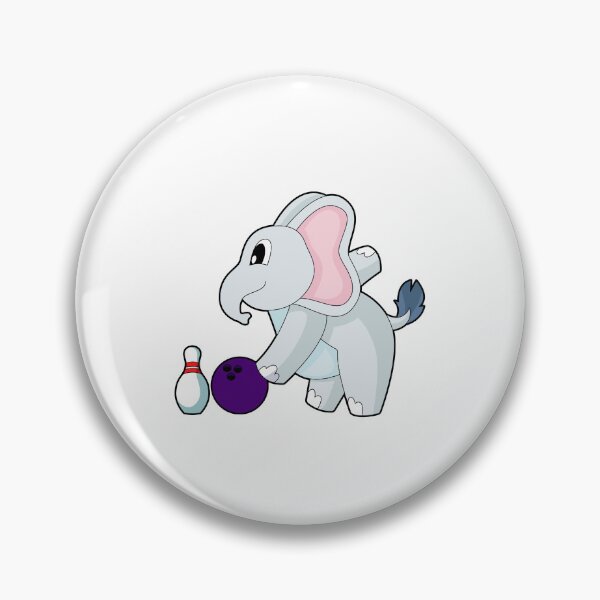 Item preview, Elephant Bowling Bowling ball Bowling pin designed and sold by Snabdesign84.