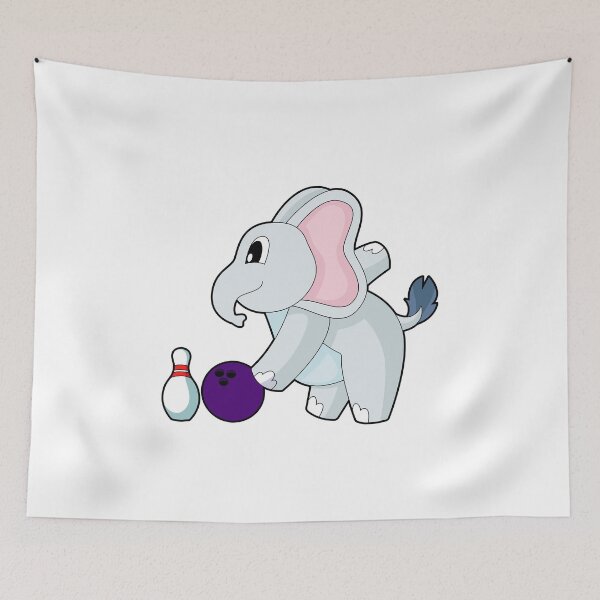 Item preview, Elephant Bowling Bowling ball Bowling pin designed and sold by Snabdesign84.