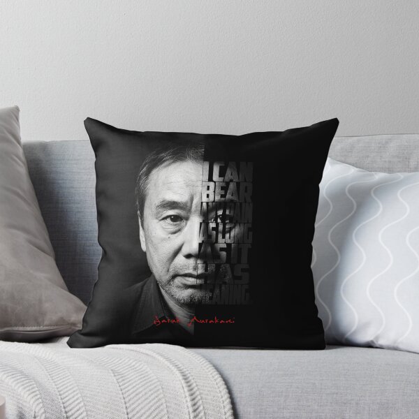 Item preview, Haruki Murakami Split Face Quote Poster designed and sold by Enea Kelo.