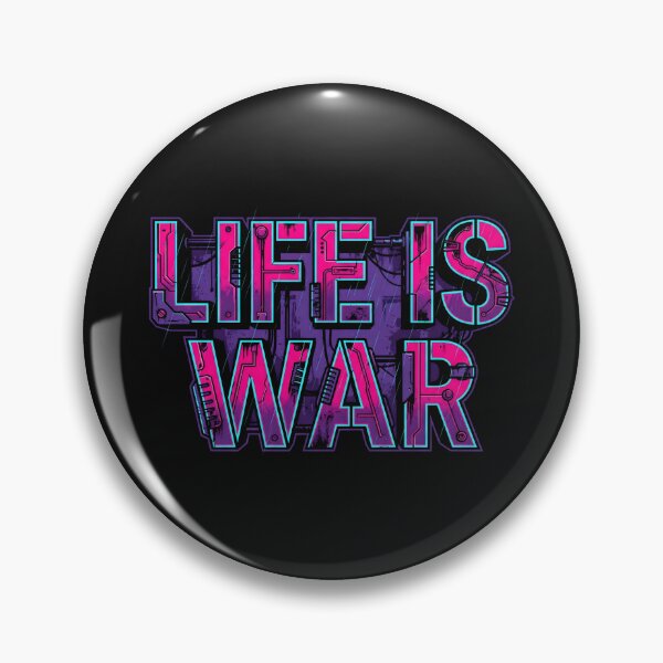 Item preview, Life Is War Cyberpunk Neon Glitch Industrial Dystopia 2026 designed and sold by MarCinu Art.