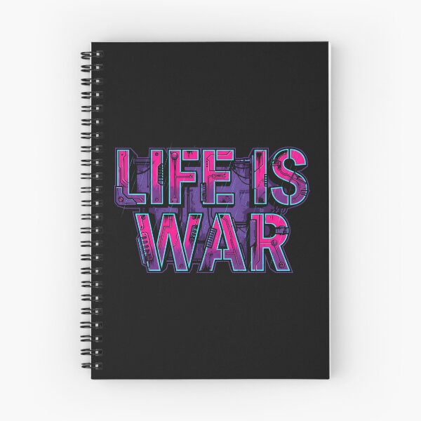 Item preview, Life Is War Cyberpunk Neon Glitch Industrial Dystopia 2026 designed and sold by MarCinu Art.