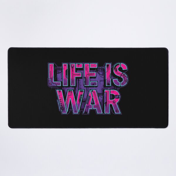 Item preview, Life Is War Cyberpunk Neon Glitch Industrial Dystopia 2026 designed and sold by MarCinu Art.