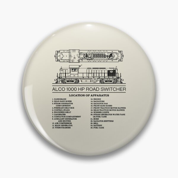 Item preview, ALCO 1000 HP American Road Switcher Technical Diagrams designed and sold by Maljonic.