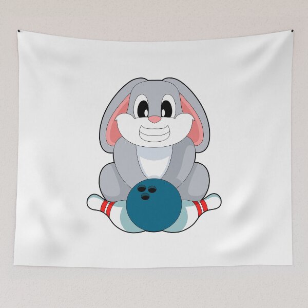 Item preview, Rabbit Bowling Bowling ball Bowling pin designed and sold by Snabdesign84.