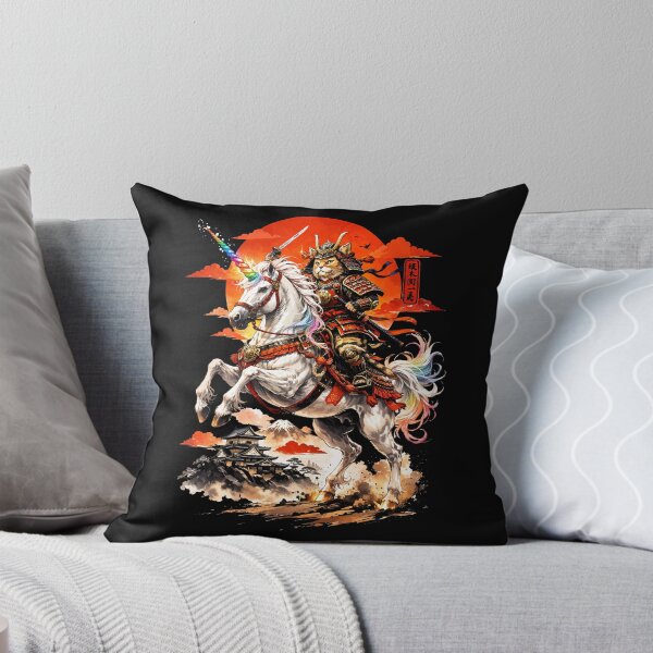Item preview, Samurai Cat riding a unicorn designed and sold by keytee.