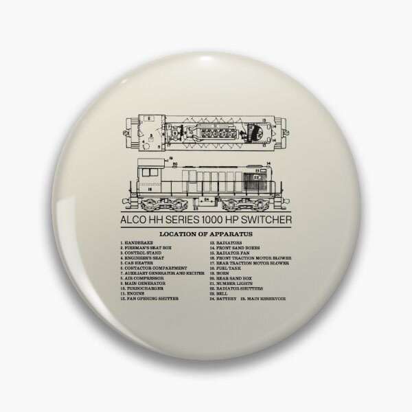 Item preview, ALCO HH Series 1000 HP American Switcher Diagrams designed and sold by Maljonic.