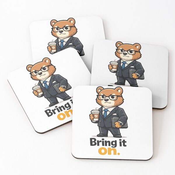 Item preview, Confident Business Bear Bring It On designed and sold by Sksticker991.
