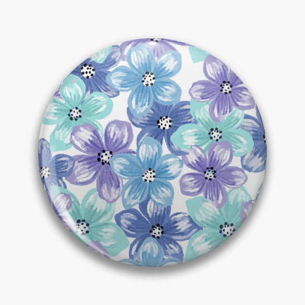 Item preview, Softscape-Monochrome Dull MTeal Blue Dusky Periwinkle designed and sold by Fabricatemyart.