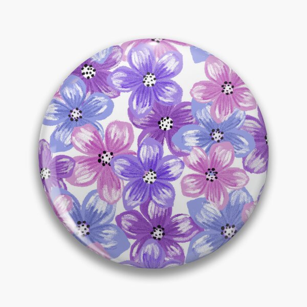 Item preview, Softscape-Monochrome Dull Moon Orchid Periwinkle- designed and sold by Fabricatemyart.