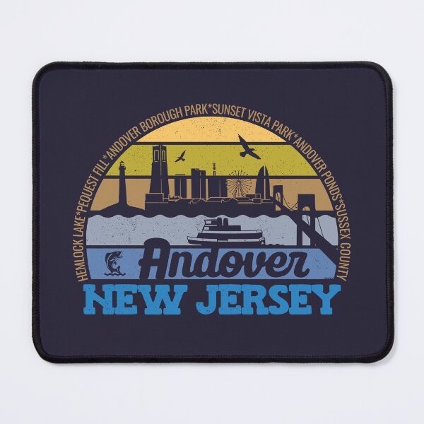 Item preview, Andover New Jersey Sunset Retro Vintage Local Pride Logo designed and sold by CRHPOD20.