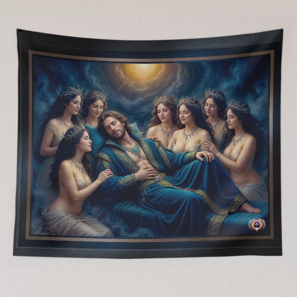 Item preview, The Seven Sinful Ethereal Maidens Of Faust’s Temptation Allegorical AI Concept Art by Xzendor7 designed and sold by Xzendor7 Digital Art Creations.