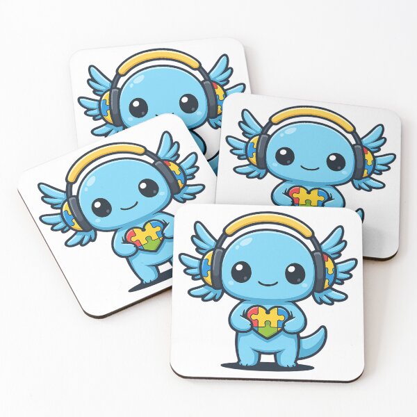 Item preview, Cute Axolotl Autism Awareness designed and sold by ZBIFBOUETLA.