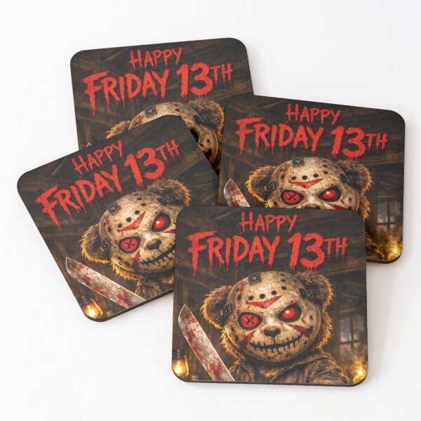 Item preview, Original Death Bear wishes you happy Friday 13th on behalf of his friend Jason  designed and sold by Gunnar Hermansen.