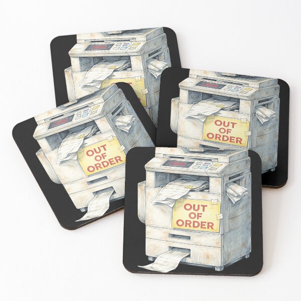 Item preview, Out of Order Floor Printer – Jammed Paper and Error Sticker designed and sold by Felixuss.