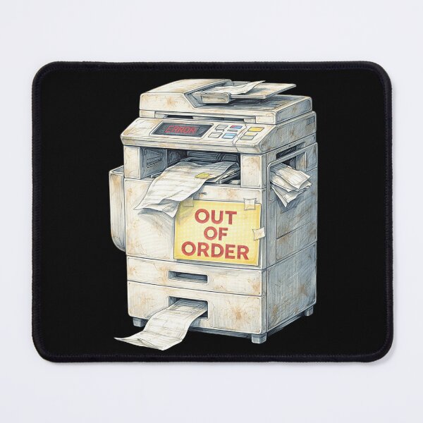 Item preview, Out of Order Floor Printer – Jammed Paper and Error Sticker designed and sold by Felixuss.