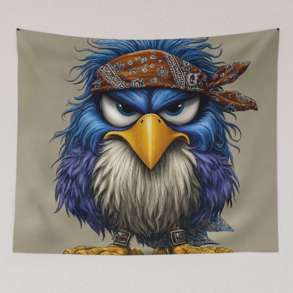 Item preview, Fierce Blue Bird  designed and sold by JPugliese.