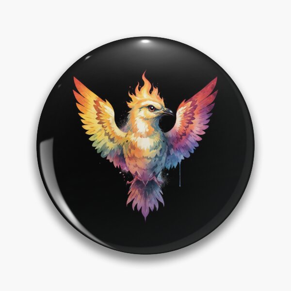 Item preview, Majestic Phoenix Rising - Vibrant Watercolor Wings designed and sold by MoonSoul Studio.