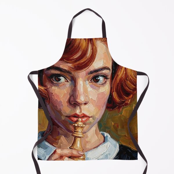 Item preview, The Grandmaster: Anya Taylor-Joy Chess Impasto Portrait designed and sold by Art's Diner.