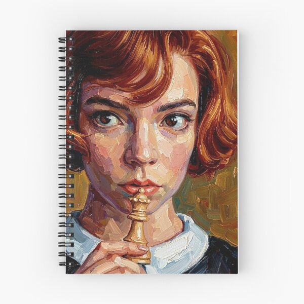 Item preview, The Grandmaster: Anya Taylor-Joy Chess Impasto Portrait designed and sold by Art's Diner.