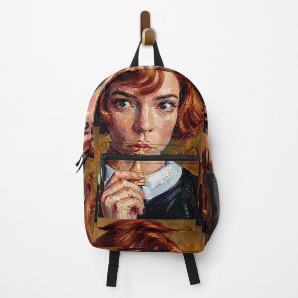 Item preview, The Grandmaster: Anya Taylor-Joy Chess Impasto Portrait designed and sold by Art's Diner.