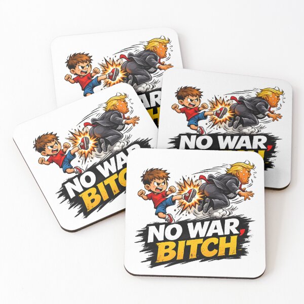 Item preview, NO WAR, BITCH - ANTI TRUMP ANTI WAR PROTEST designed and sold by ProgressiveMob.