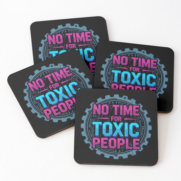 Item preview, No Time For Toxic People Industrial Cyberpunk Gear Aesthetic designed and sold by MarCinu Art.