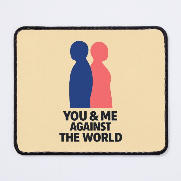 Item preview, You And Me Against The World Minimalist Duo Gift designed and sold by xmoudx.