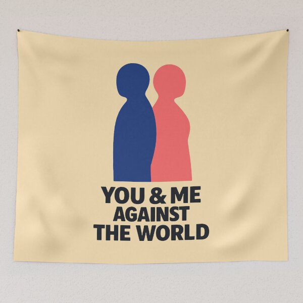 Item preview, You And Me Against The World Minimalist Duo Gift designed and sold by xmoudx.