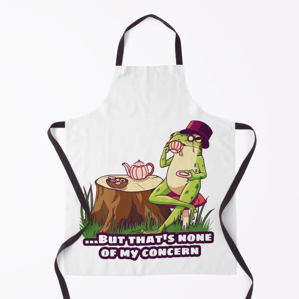 Item preview, Frog Sipping Tea – Funny Forest Meme Design designed and sold by dittoon.