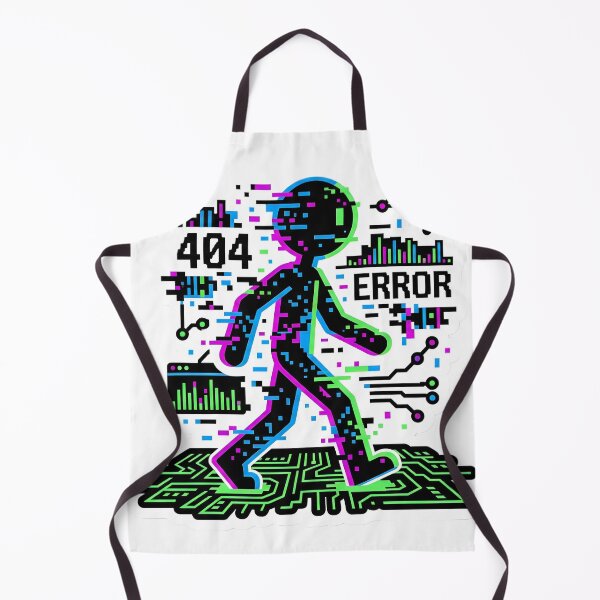 Item preview, Cyber Goth Stickman Glitch Aesthetic Error 404 Digital Burnout designed and sold by StickyGuys.
