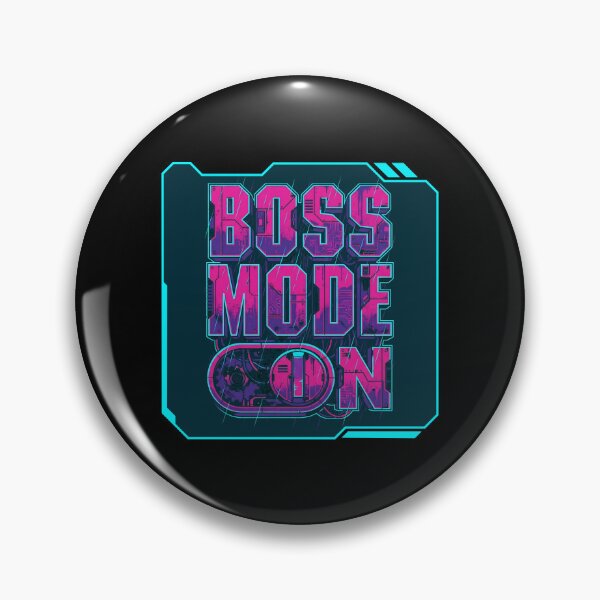 Item preview, Boss Mode On Cyberpunk Glitch Gamer 2026 designed and sold by MarCinu Art.