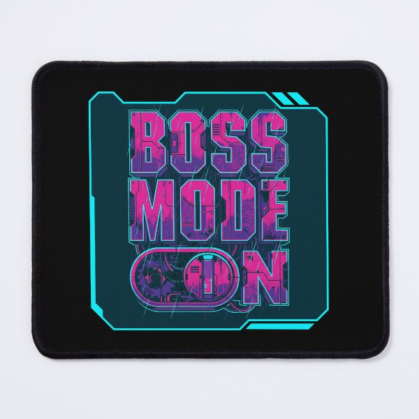 Item preview, Boss Mode On Cyberpunk Glitch Gamer 2026 designed and sold by MarCinu Art.
