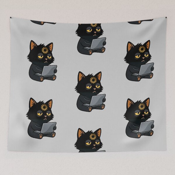 Item preview, Work Humor Shirt For Mentally Offline Cat Gift Tee designed and sold by Amevvoo.