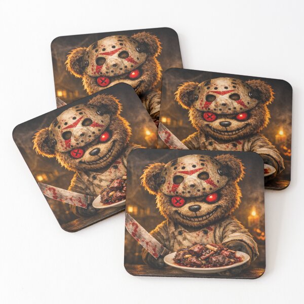 Item preview, Evil Teddy Death Bear will serve YOU next. Happy Friday 13th designed and sold by Gunnar Hermansen.
