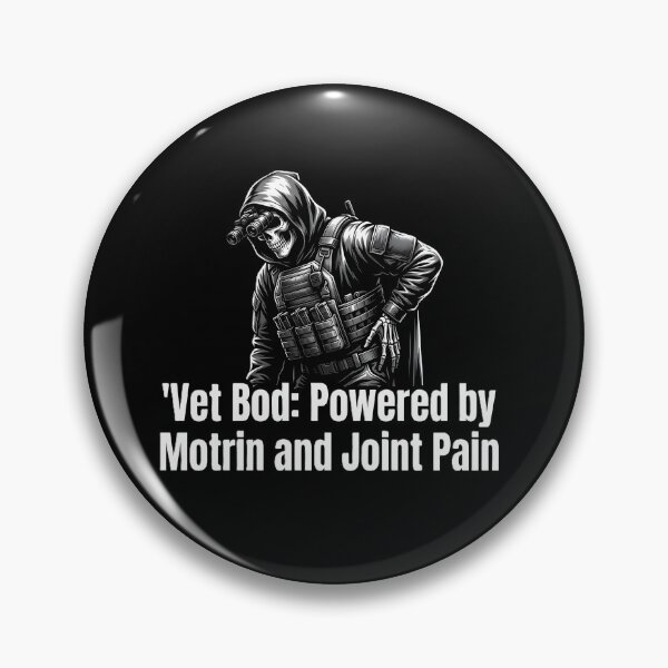 Item preview, Vet Bod Powered by Motrin & Joint Pain - Tactical Grim Reaper designed and sold by CharlieFox03.