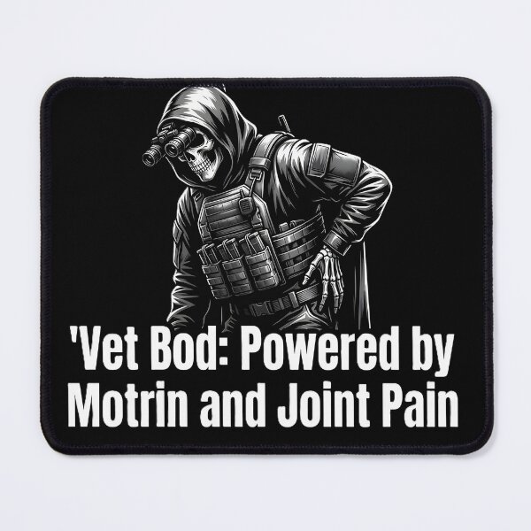 Item preview, Vet Bod Powered by Motrin & Joint Pain - Tactical Grim Reaper designed and sold by CharlieFox03.