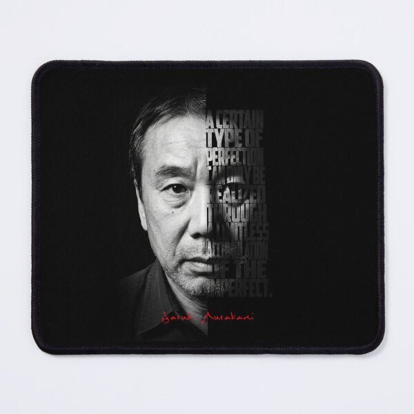 Item preview, Haruki Murakami Split Face Quote Poster designed and sold by Enea Kelo.