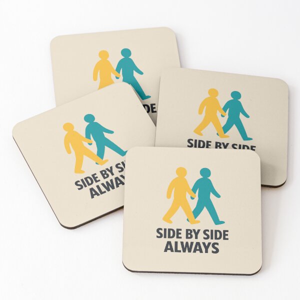 Item preview, Side By Side Always Minimalist Friendship Gift designed and sold by fadilow.