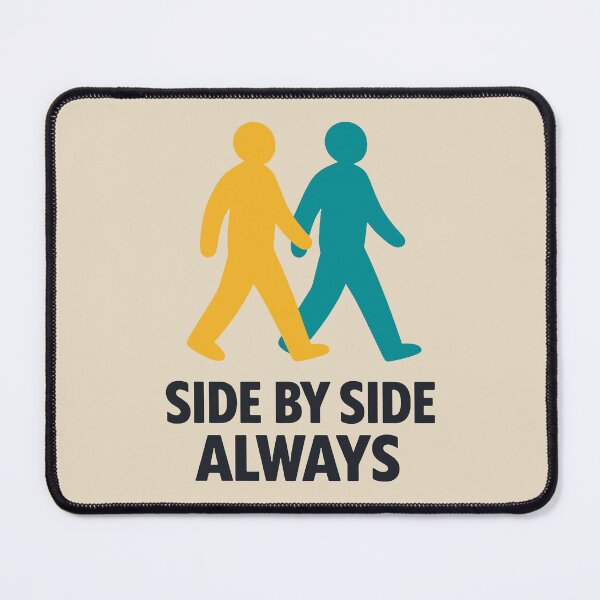 Item preview, Side By Side Always Minimalist Friendship Gift designed and sold by xmoudx.